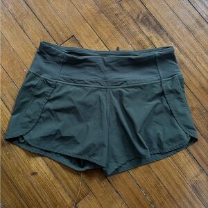 Lululemon SPEED SHORTS Olive Green